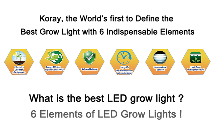 6 elements of LED grow lights