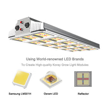 將圖片載入圖庫檢視器 G1930 FR IR Tunable Spectrum Grow Light LM301H Reflector Design Improves Light Efficiency Replaces 1000W HPS